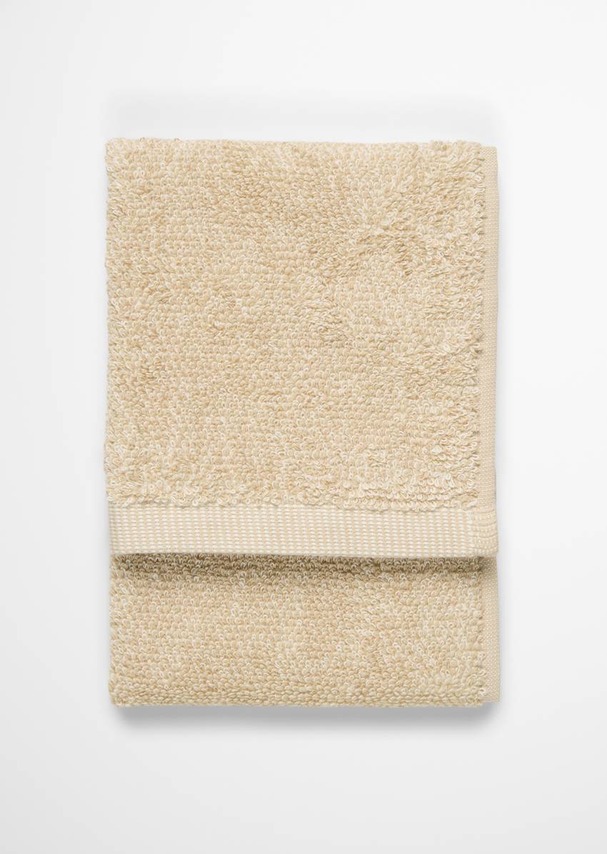 Guest towel model Timeless melange made from pure organic cotton