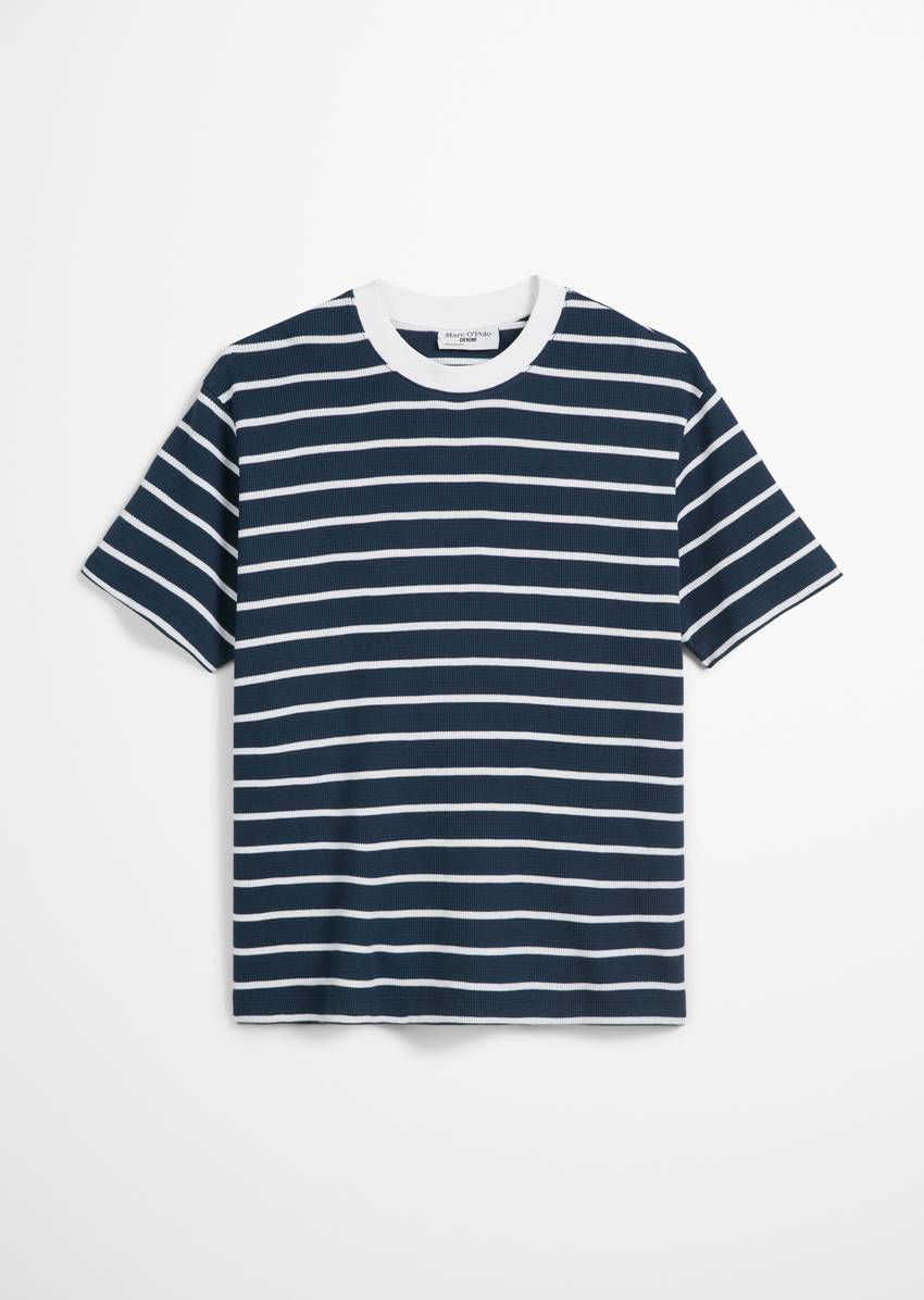 Relaxed T-shirt made from soft waffle jersey