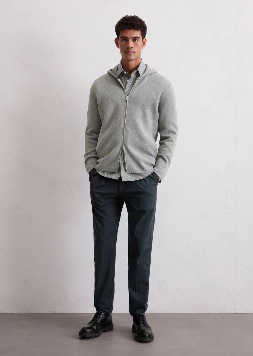 DfC hooded cardigan regular made from pure organic cotton