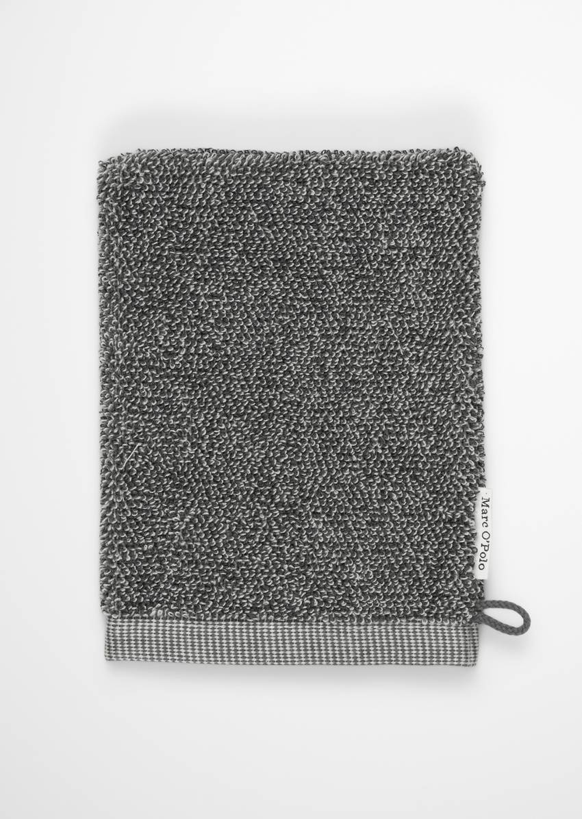 Wash mitt model Timeless melange made from organic cotton terry