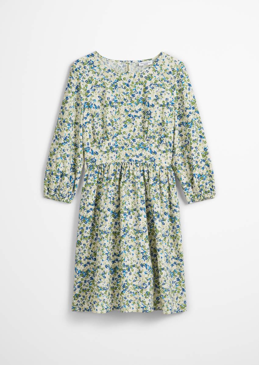 Print dress regular made from LENZING™ ECOVERO™ mix