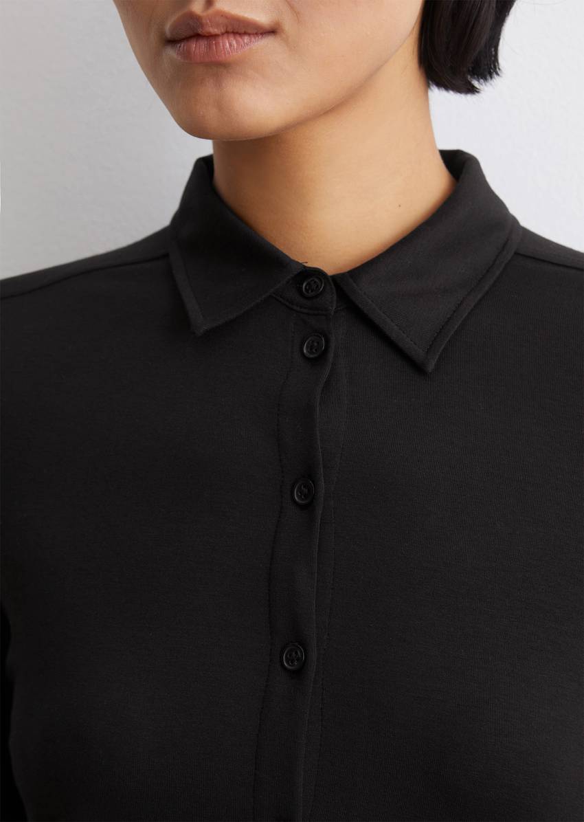 Regular jersey blouse from LENZING™ ECOVERO™