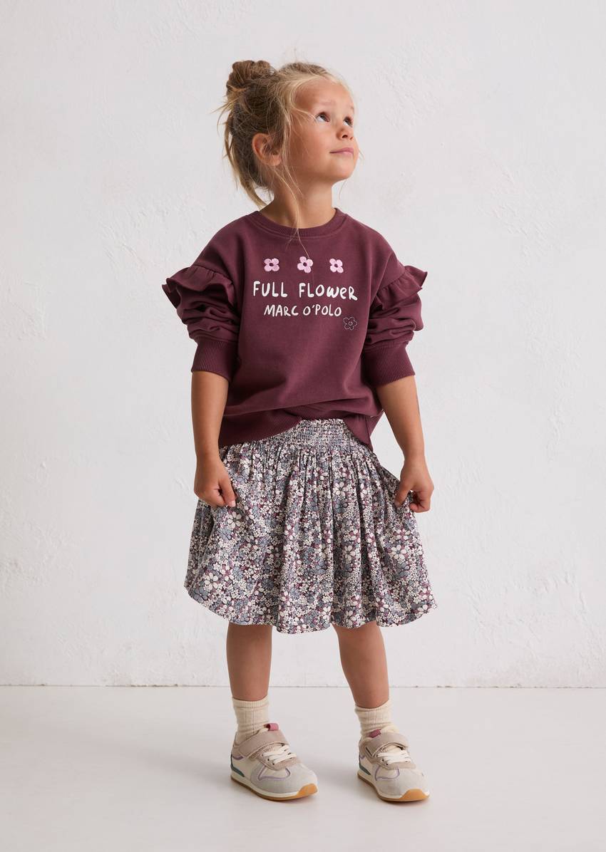 KIDS-GIRLS sweatshirt with frill details