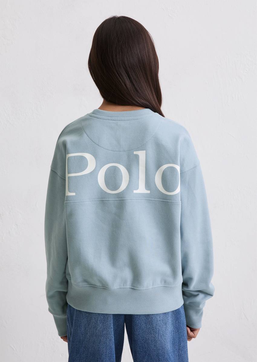 TEENS-GIRLS logo sweatshirt made from organic cotton