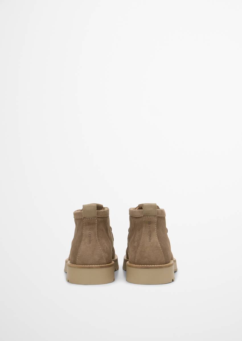 Lace-up boots model Jack made from suede cowhide