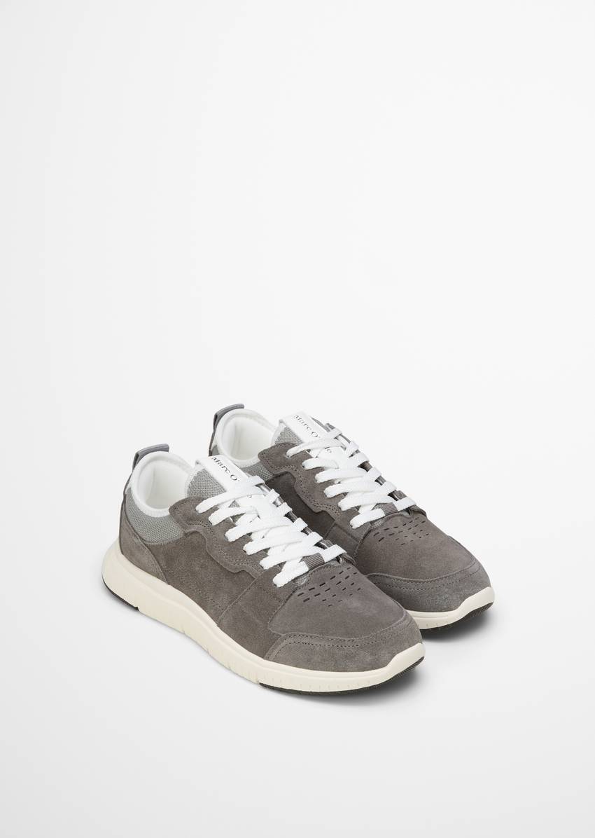 Sneaker made from fine suede