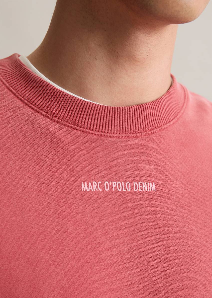 Relaxed sweatshirt made from soft-touch organic cotton