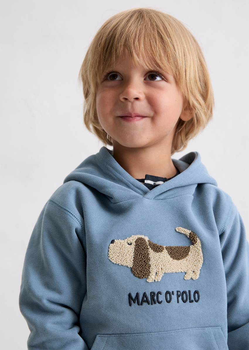 KIDS-BOYS Hoodie made from soft organic cotton sweat