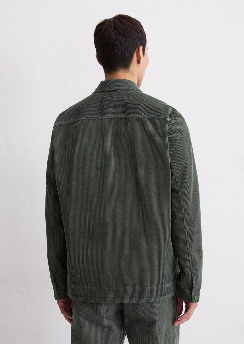 Overshirt made from heavy organic cotton corduroy