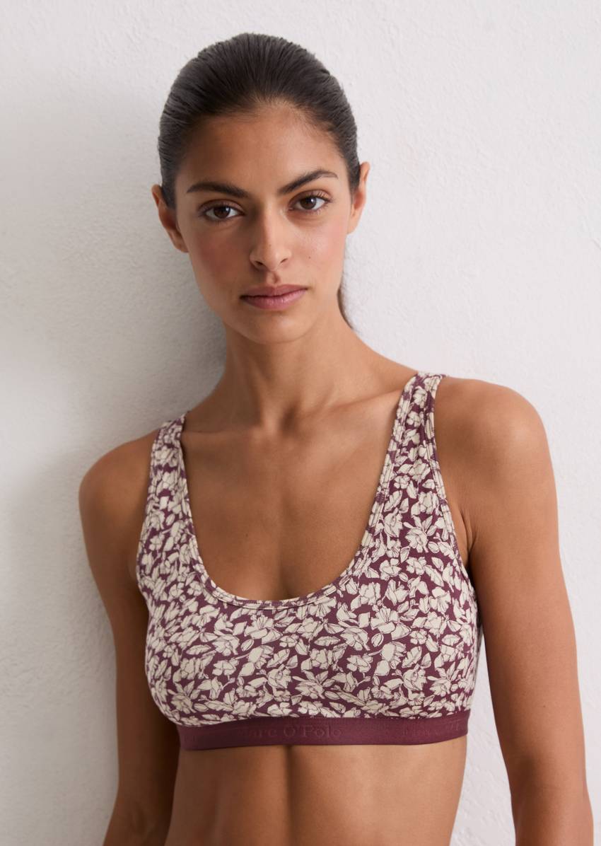 Bustier made from an organic cotton blend