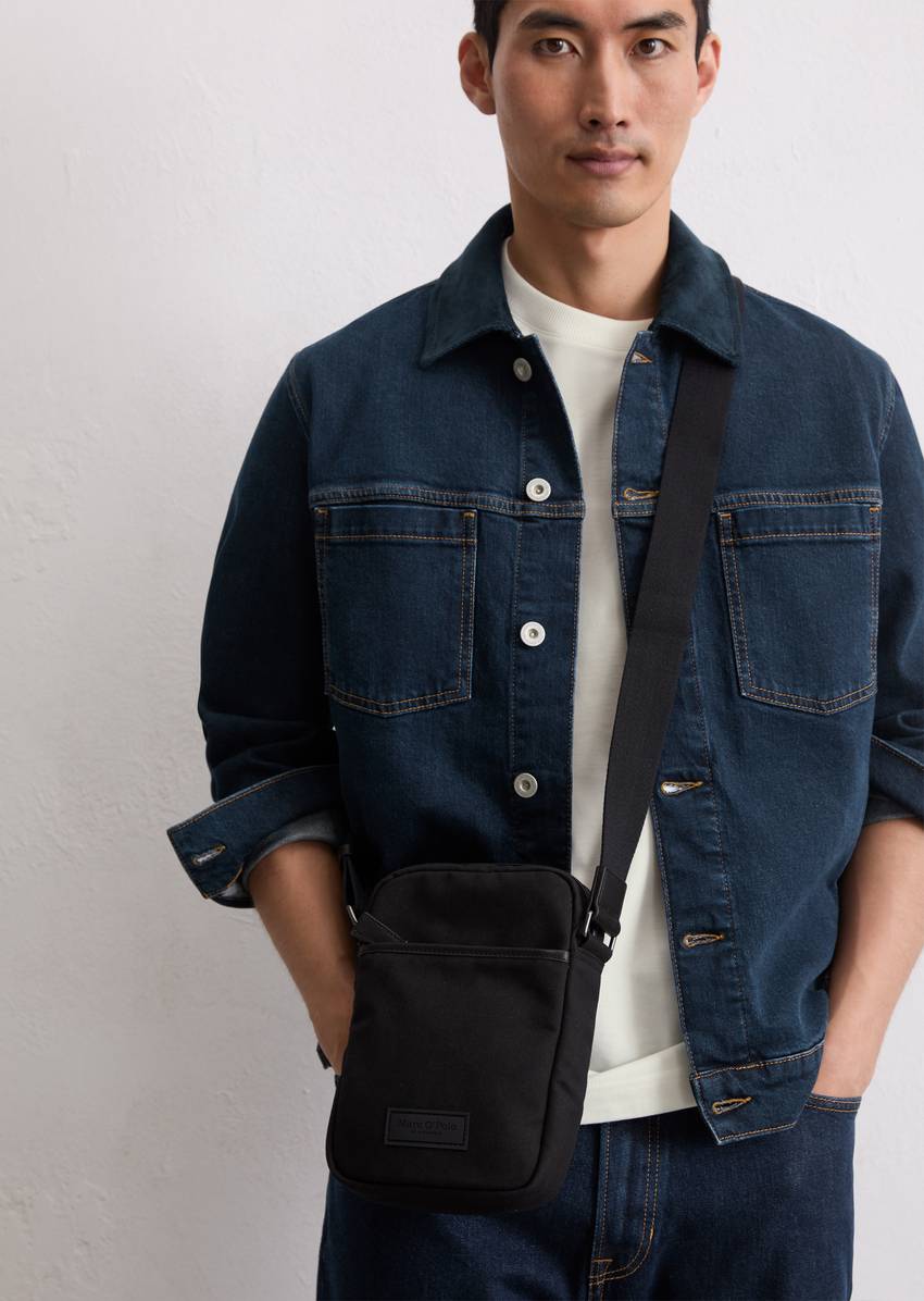 Crossbody bag small made from recycled polyester