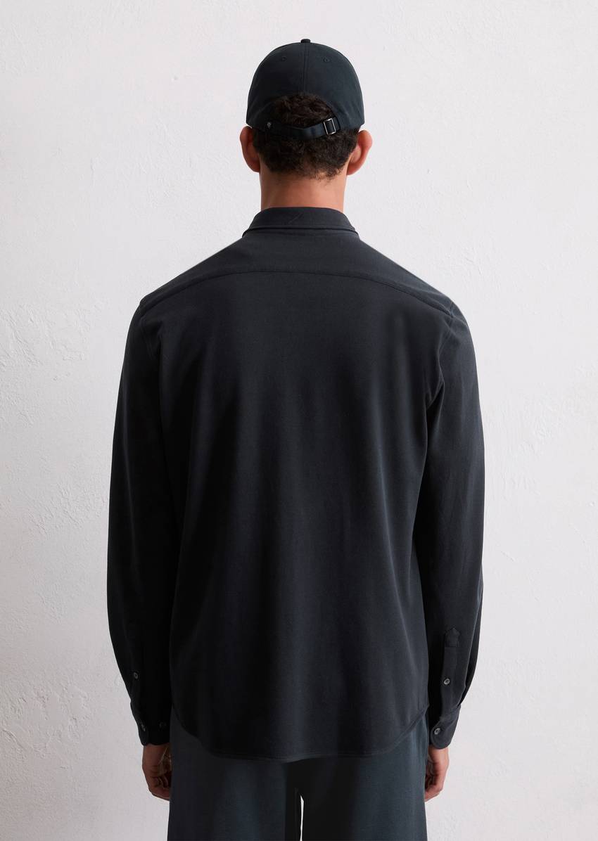 Shirt shaped made from organic cotton piqué