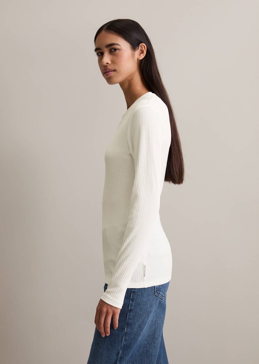 Longsleeve slim made from ribbed jersey