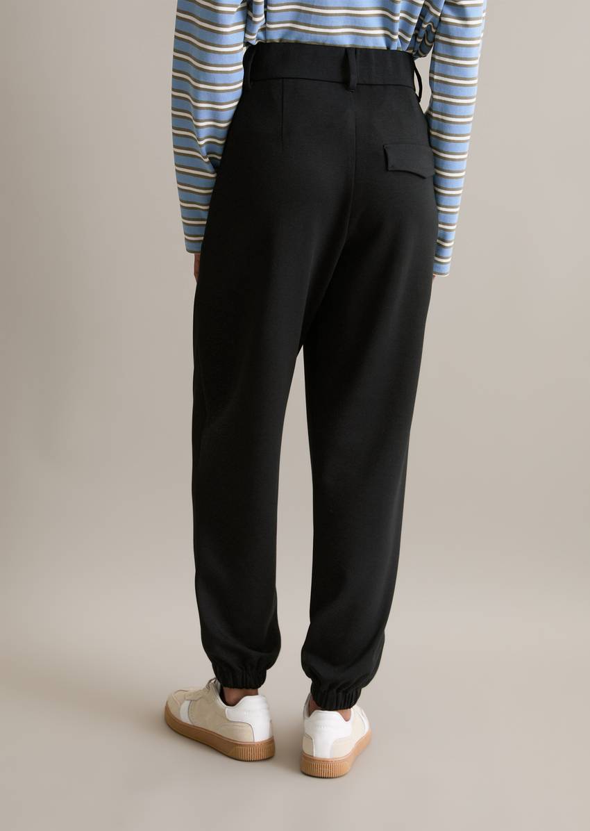 Relaxed jersey pants made from interlock quality
