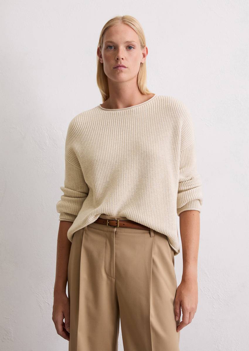 DfC knitted sweater oversize made from heavyweight organic cotton