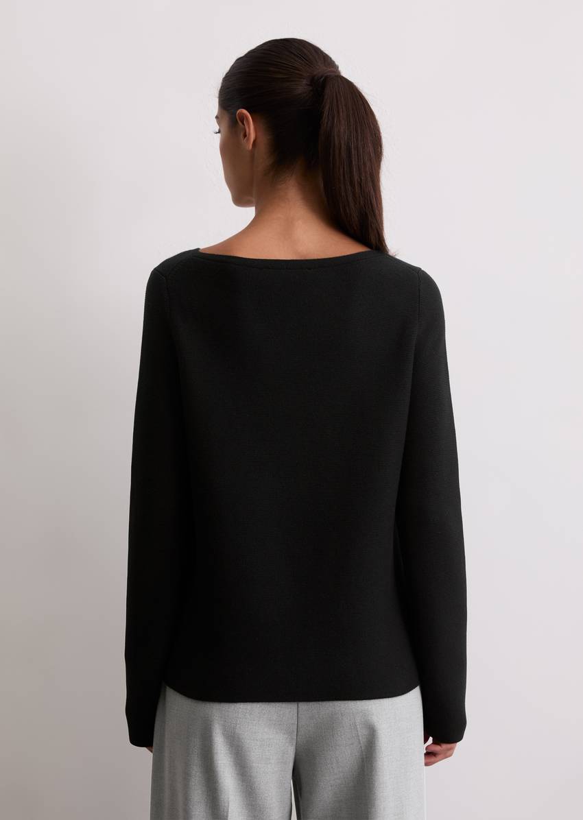 Sweater slim made from organic cotton