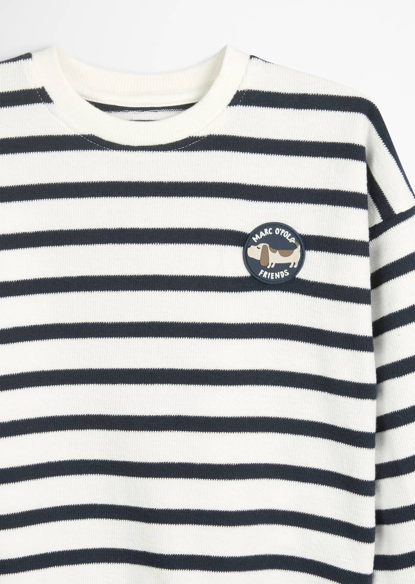 KIDS-BOYS sweatshirt made from textured jersey