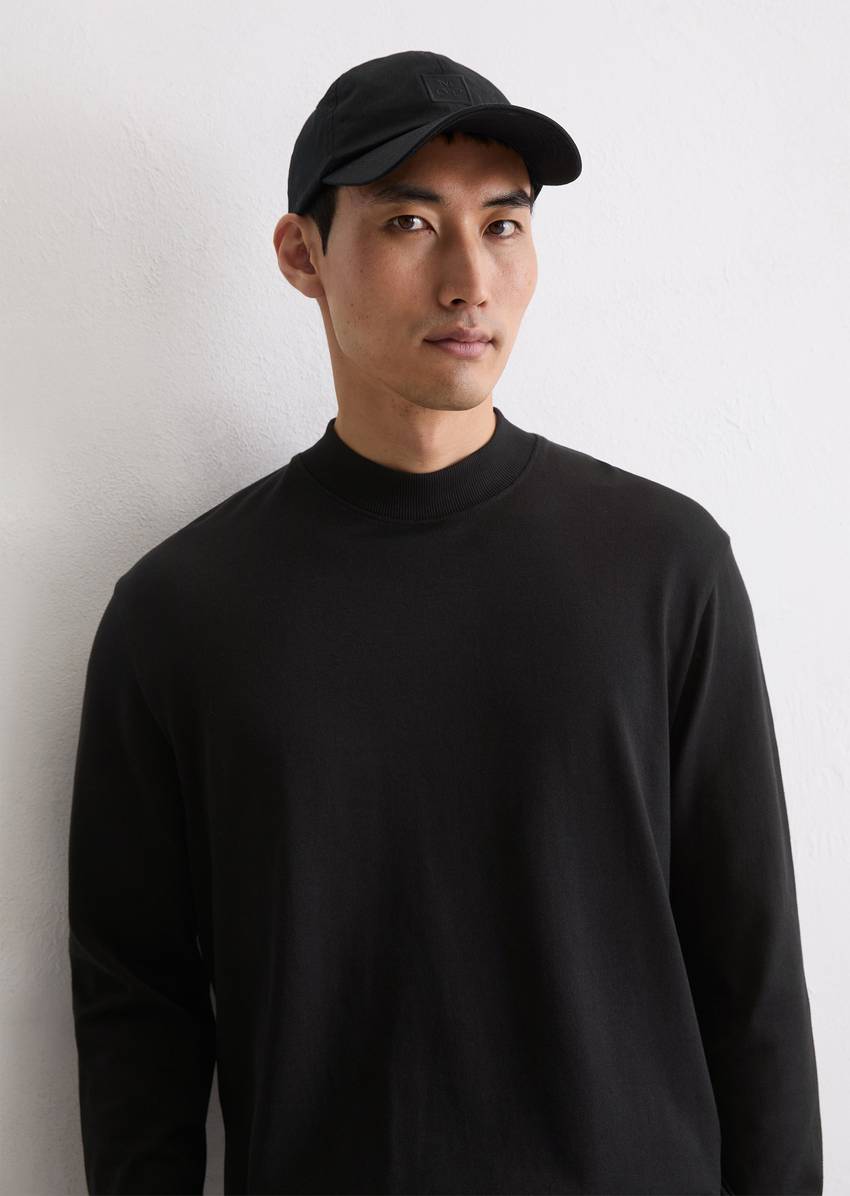 DfC stand-up collar longsleeve regular made from heavyweight organic cotton jersey