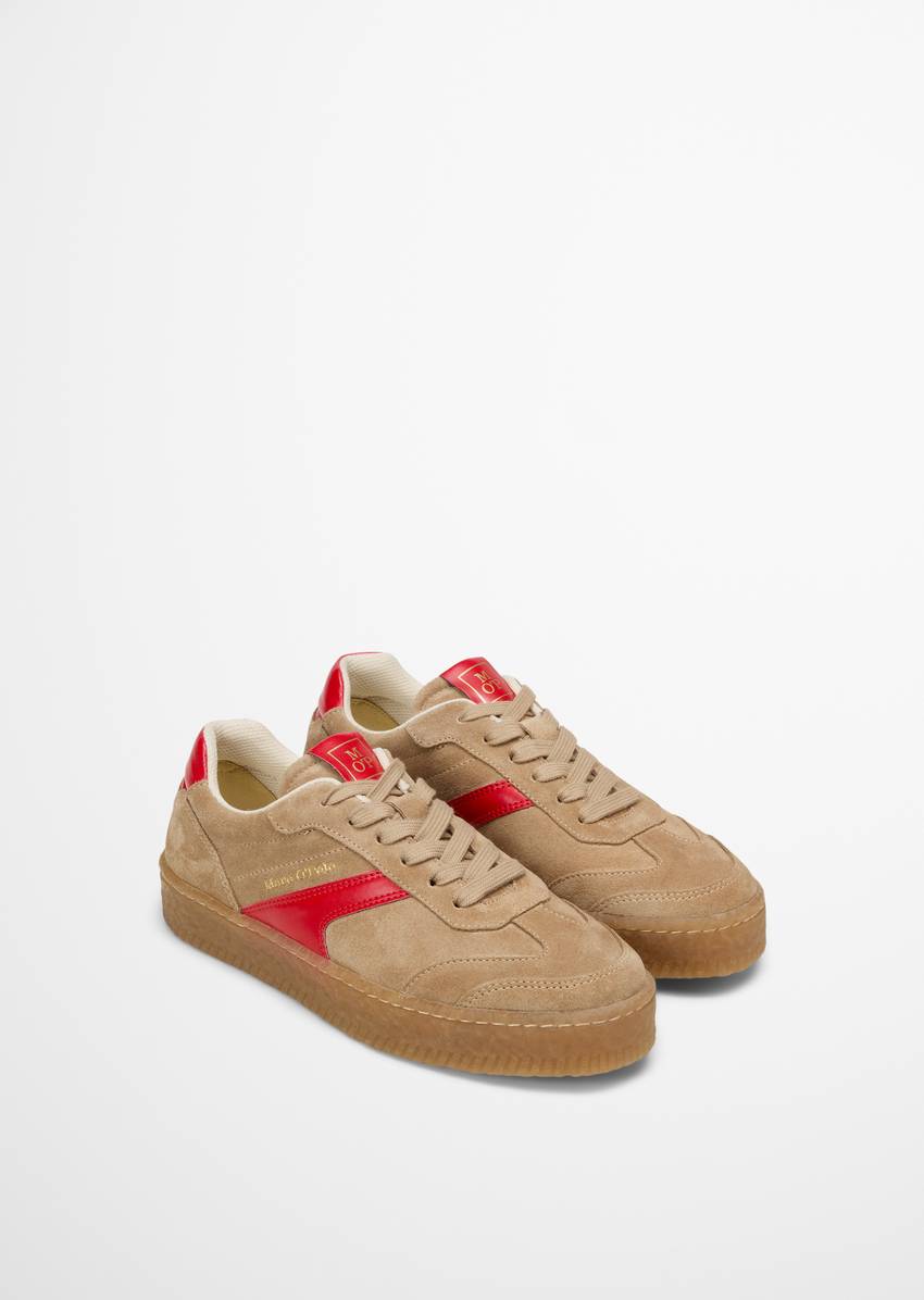 Sneaker made from soft suede