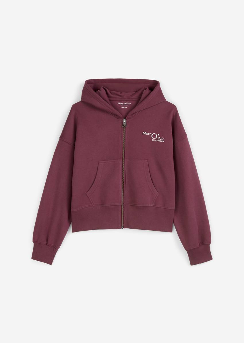 TEENS-GIRLS hooded sweat jacket in a loose relaxed fit