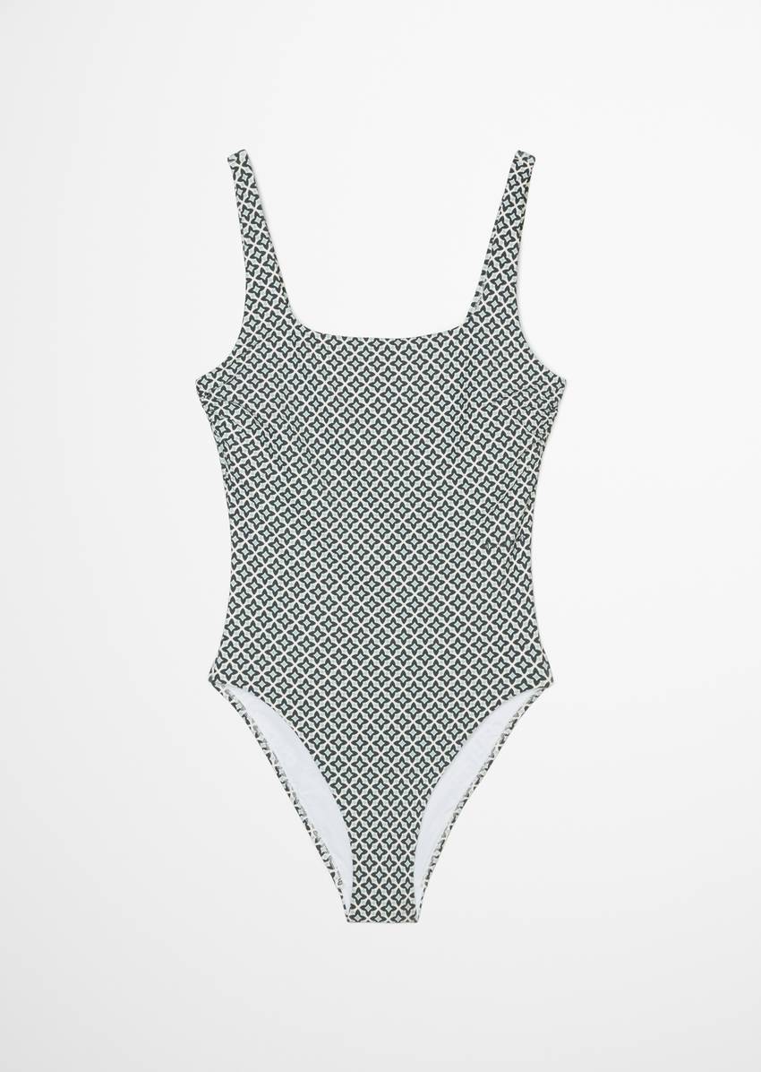Swimsuit with floral pattern