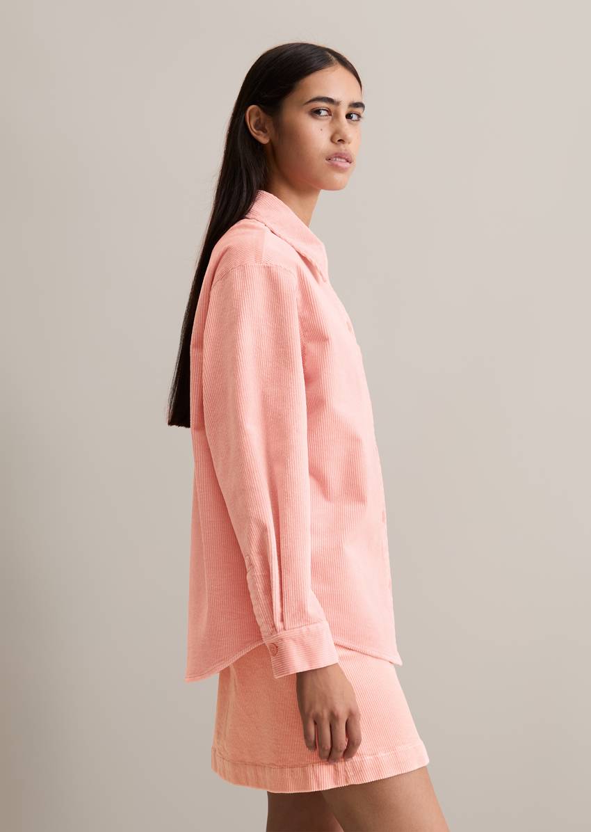 Relaxed blouse made from medium-weight corduroy stretch