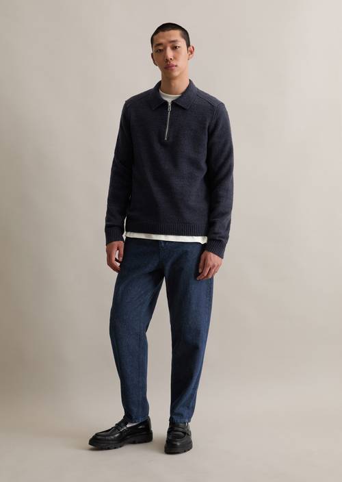 Bouclé knit sweater relaxed made from organic cotton