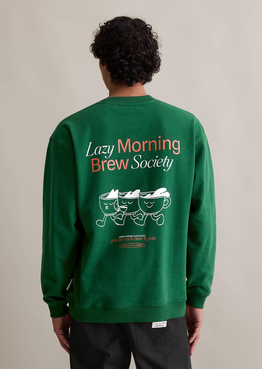 Relaxed sweatshirt with casual back print