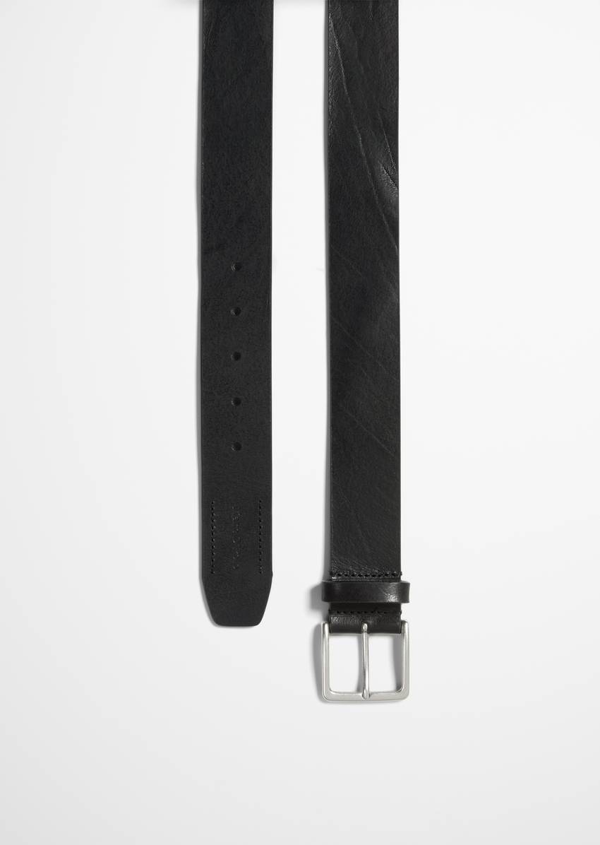 Belt made from natural cowhide