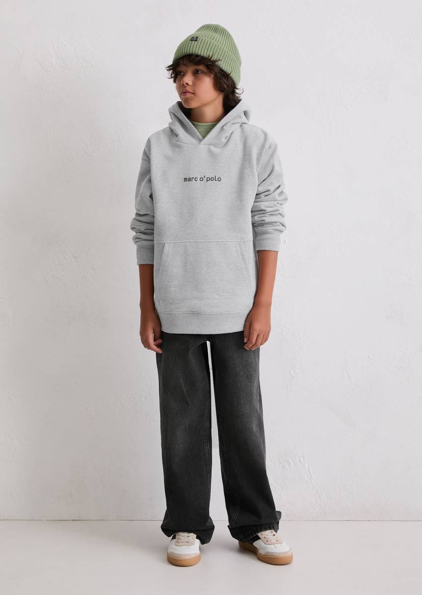 TEENS-BOYS Hoodie with front and back embroidery