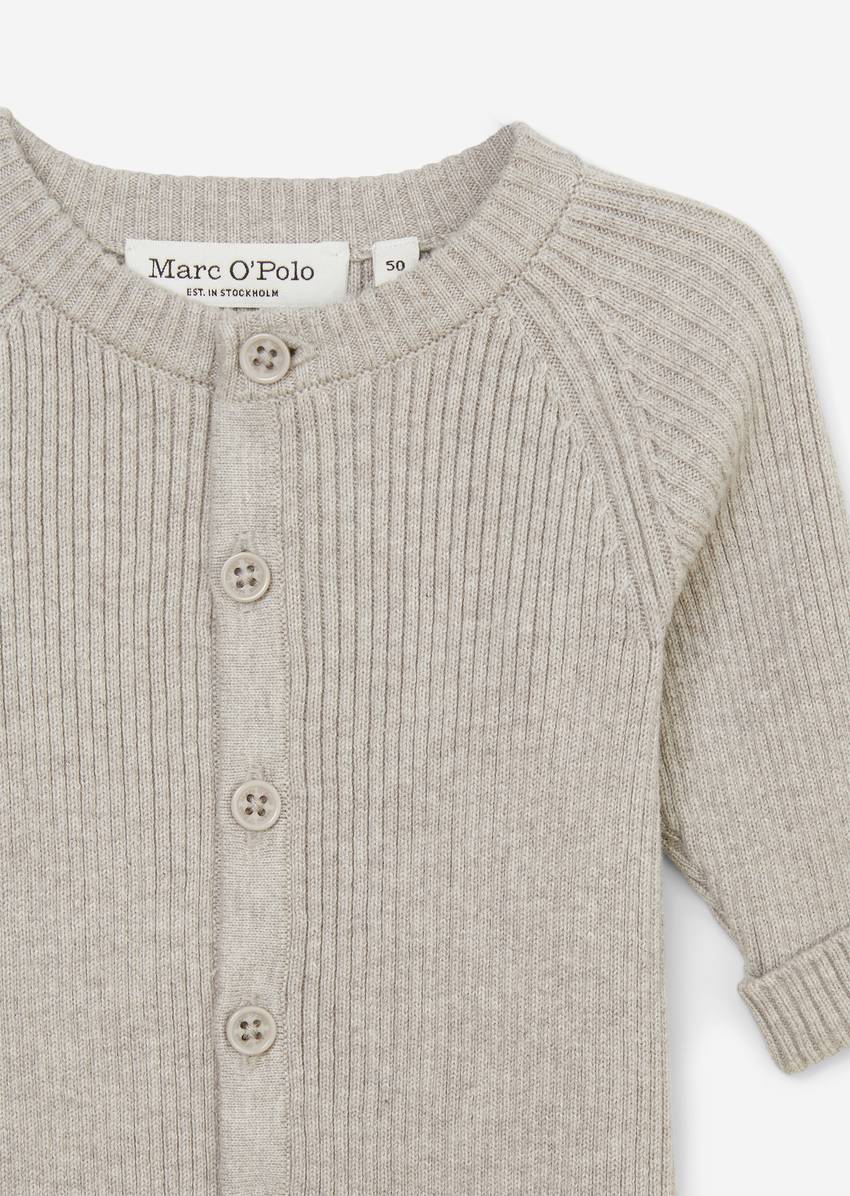 UNISEX-BABYS knitted overall made from pure organic cotton