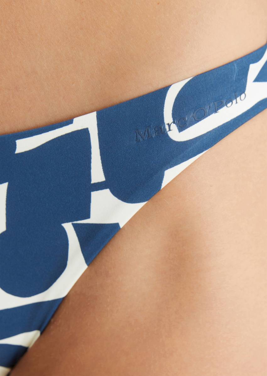 Bikini briefs made from recycled material