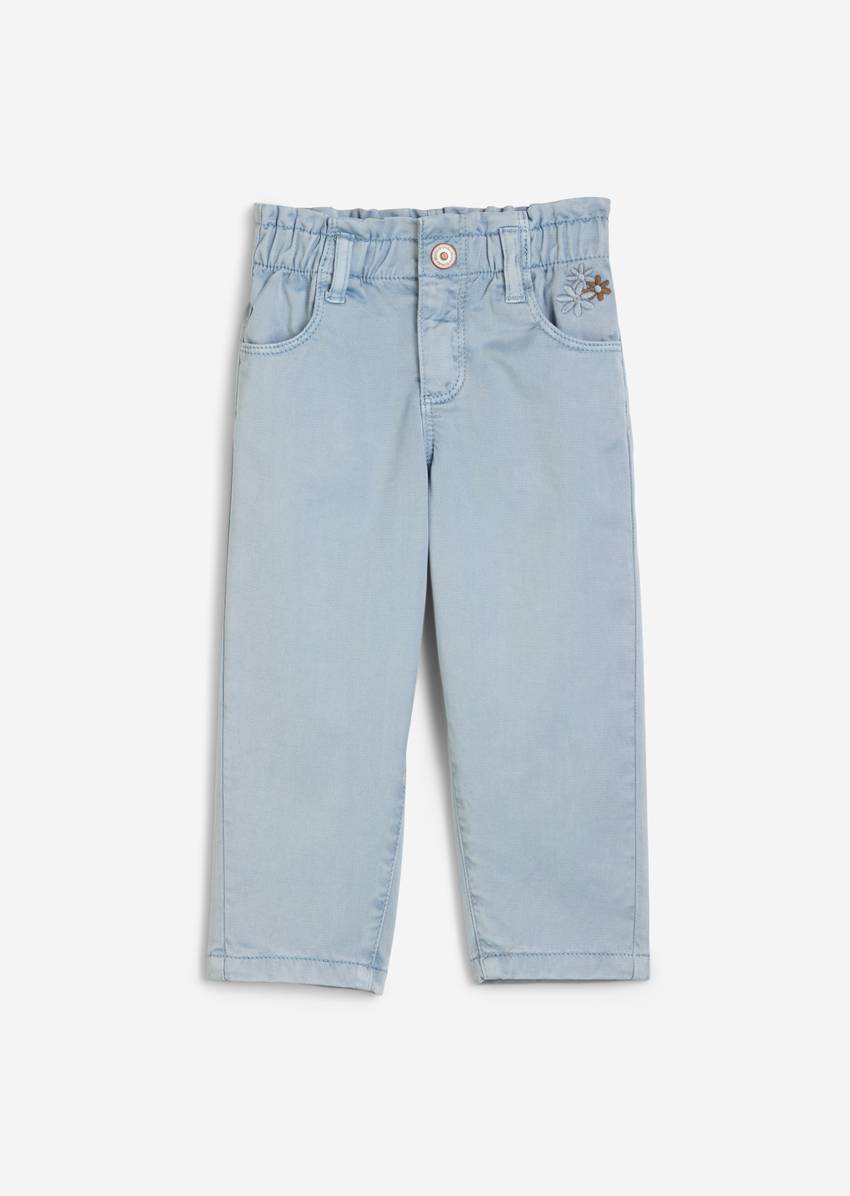 KIDS-GIRLS Jeans with embroidered flowers