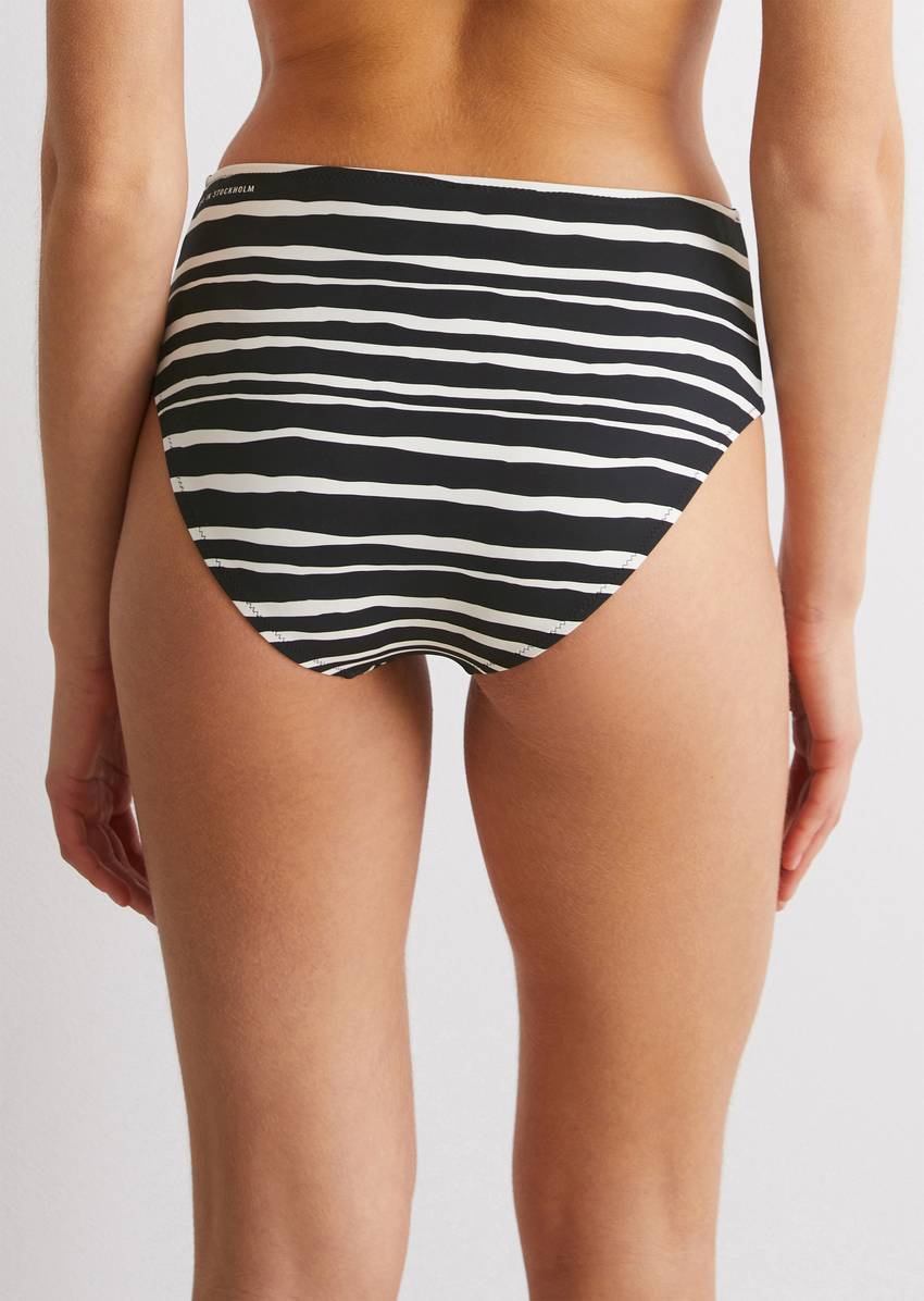 Bikini briefs made from recycled material