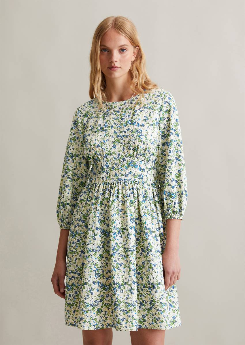 Print dress regular made from LENZING™ ECOVERO™ mix