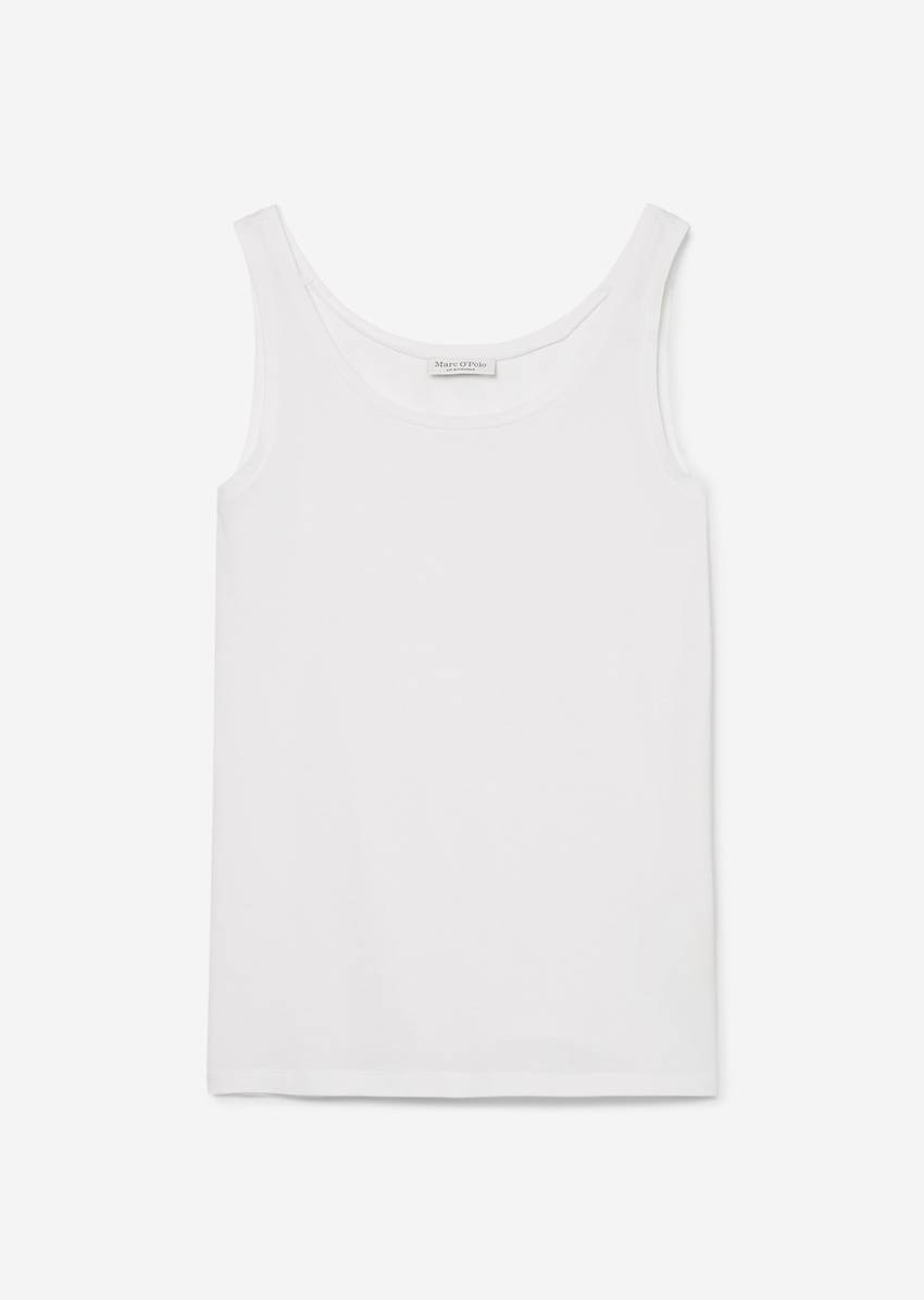 Tank top slim made from stretch single jersey