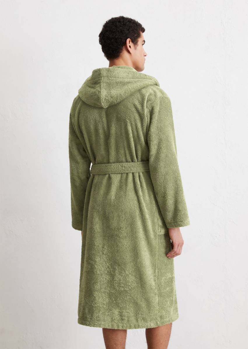 Men's bathrobe model Timeless With hood