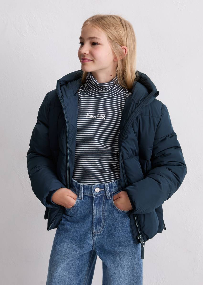 TEENS-GIRLS quilted jacket made from recycled polyester