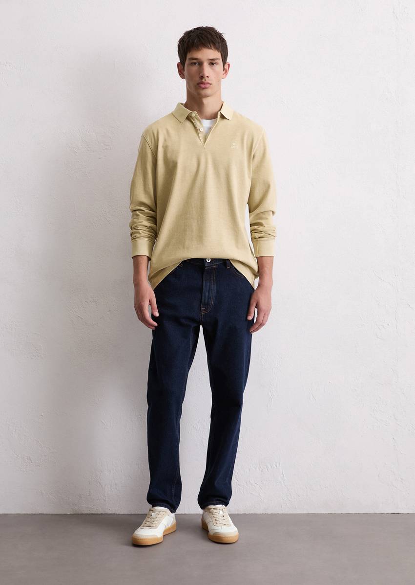 Polo shirt jersey regular made from pure organic cotton