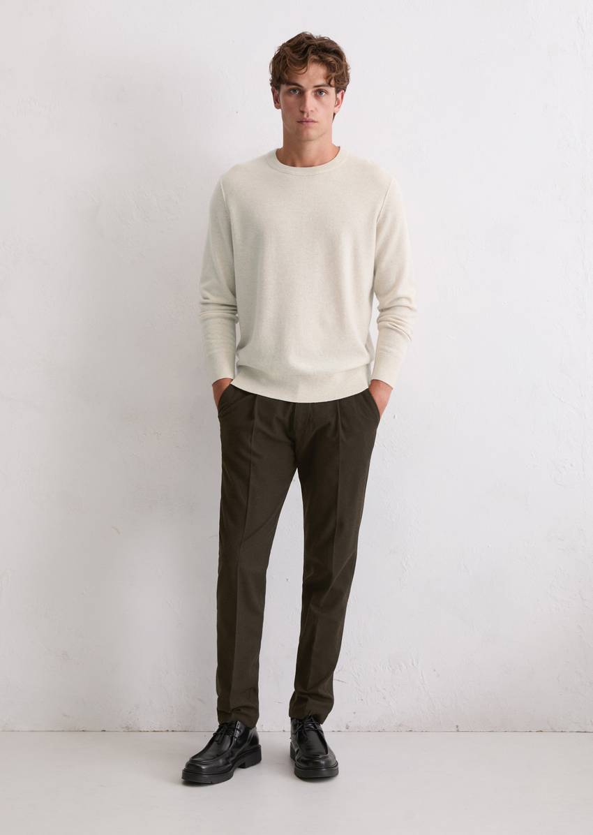 Sweater regular made from the finest cashmere