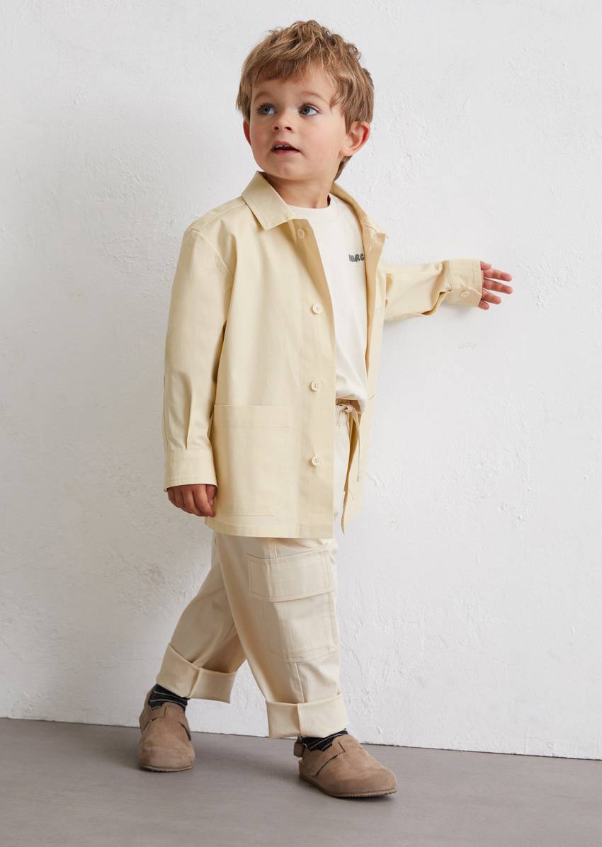KIDS-BOYS Overshirt made from organic cotton poplin