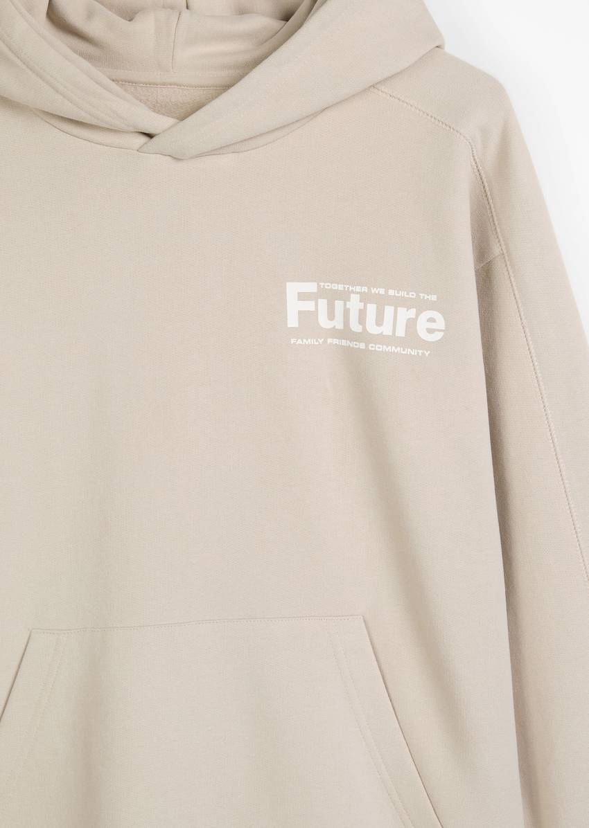 TEENS-BOYS Hoodie made from lightweight organic cotton sweat