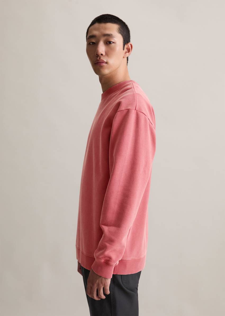 Relaxed sweatshirt made from soft-touch organic cotton