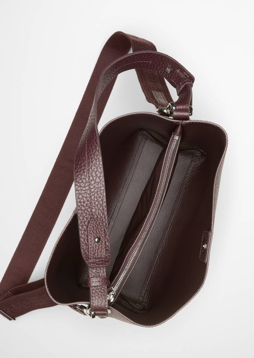 Hobo bag medium made from grained cowhide