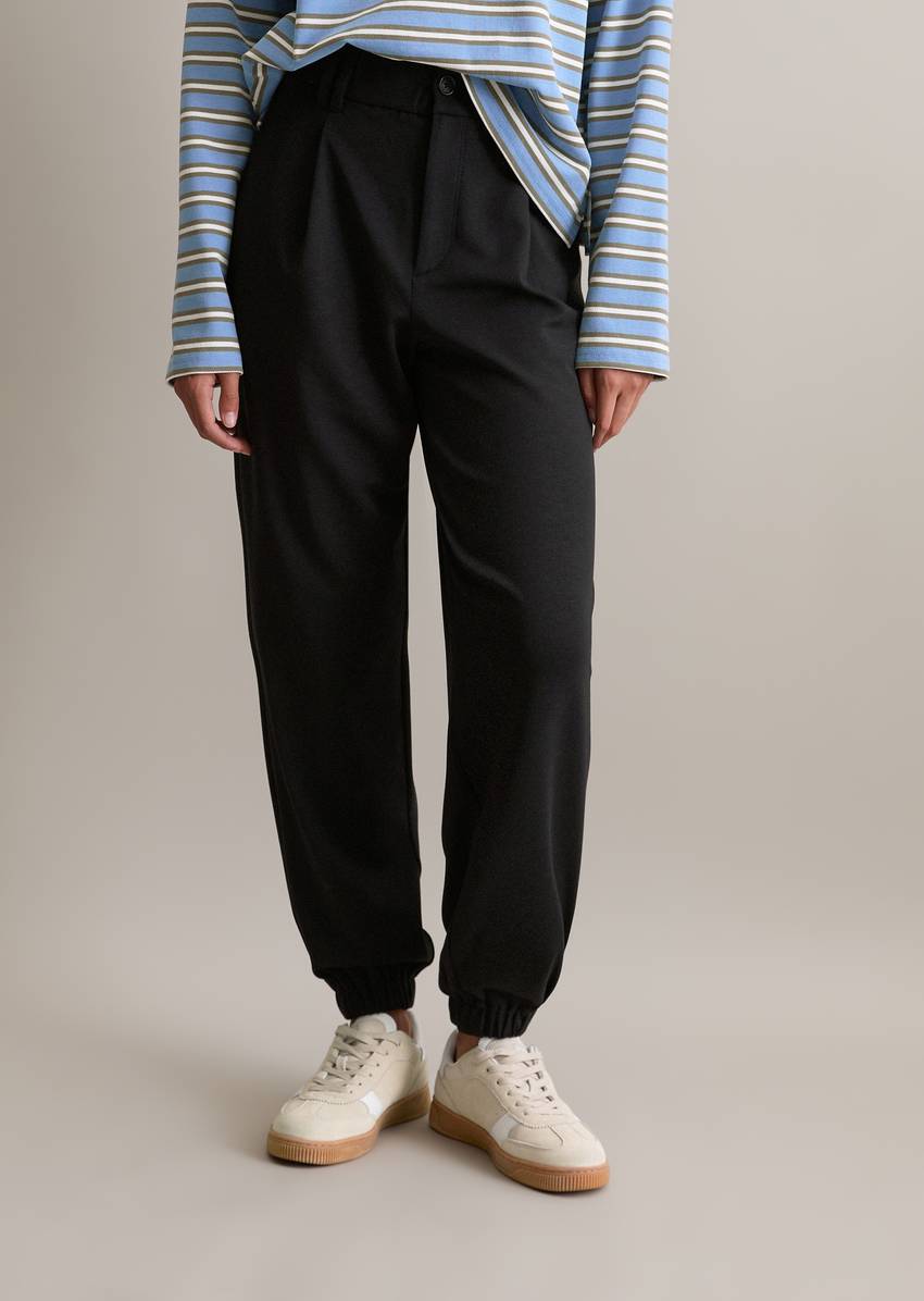 Relaxed jersey pants made from interlock quality