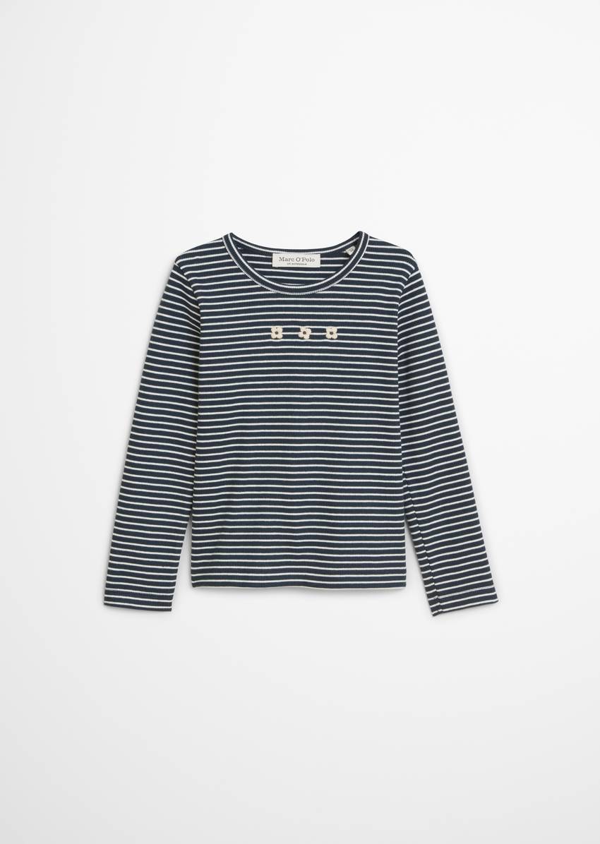 KIDS-GIRLS longsleeve with fine ribbed structure