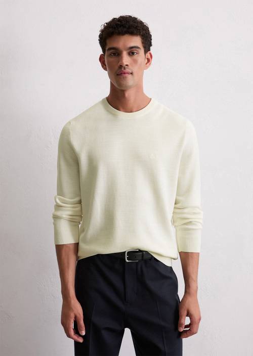 Sweater regular made from organic cotton piqué