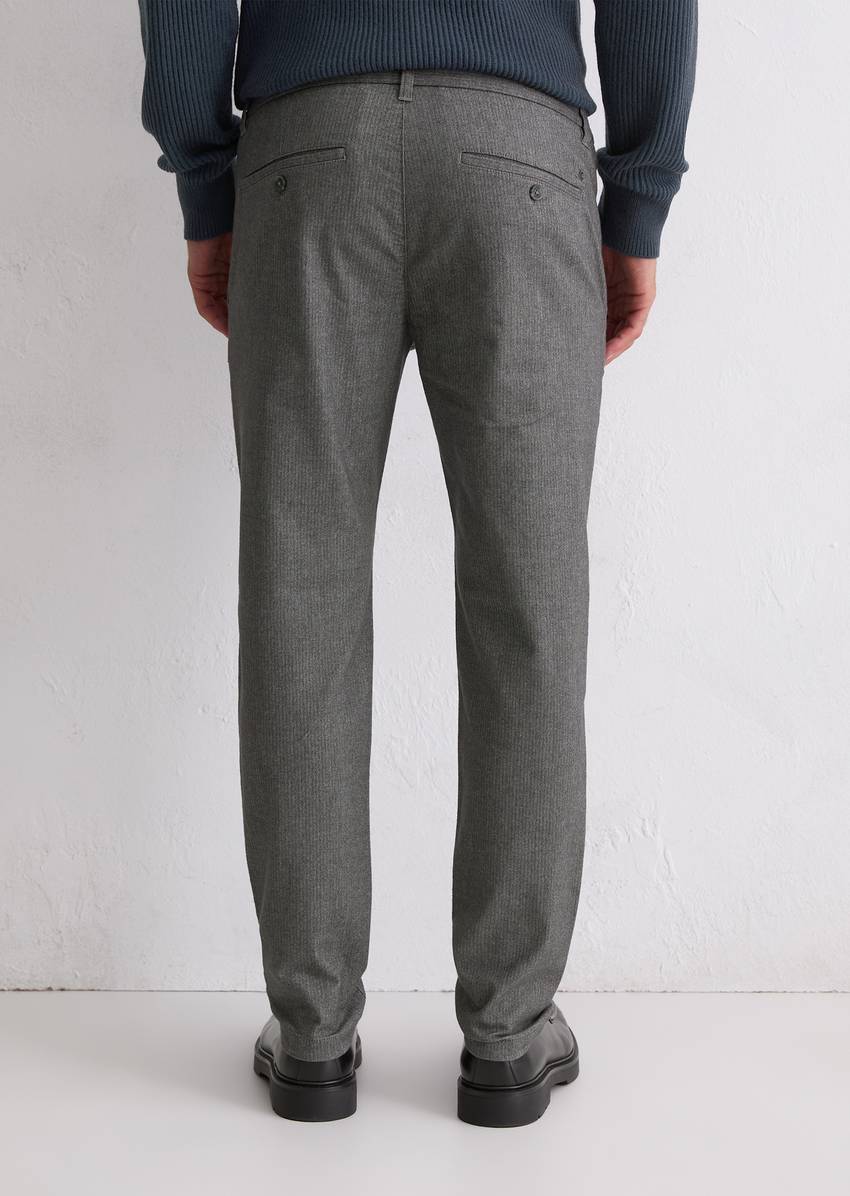 Chino model Stig shaped made from an organic cotton-lyocell mix