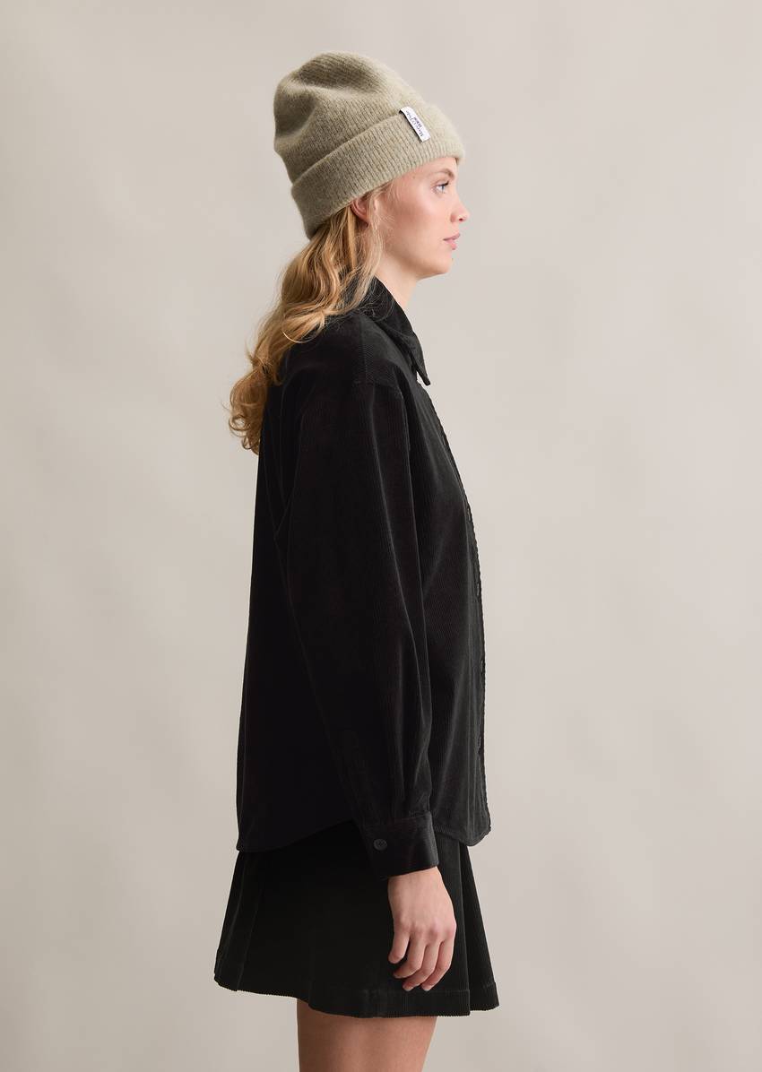 Relaxed blouse made from medium-weight corduroy stretch