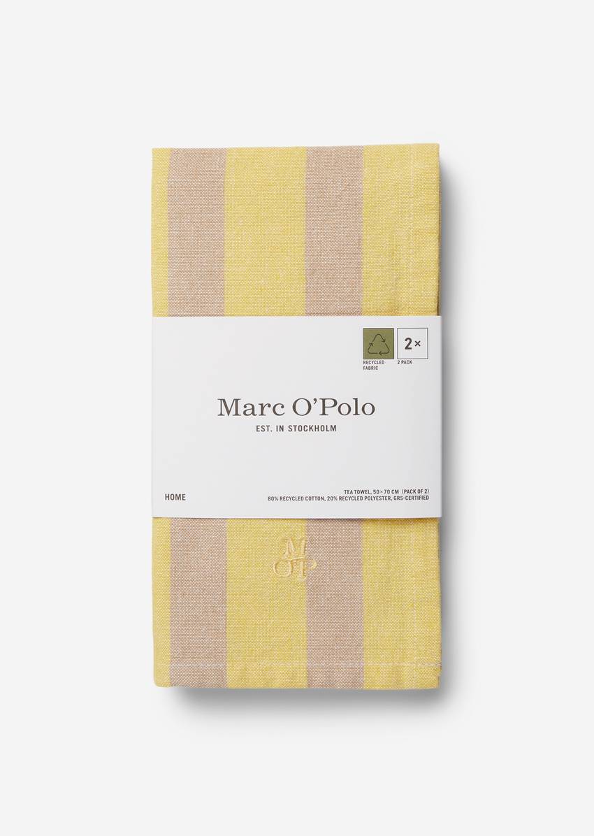 Striped tea towel In pack of 2